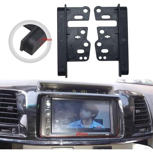 2pcs Car Radio Stereo Double Din DVD Player Spacers For Toyota Car Stereo Mounting Bracket