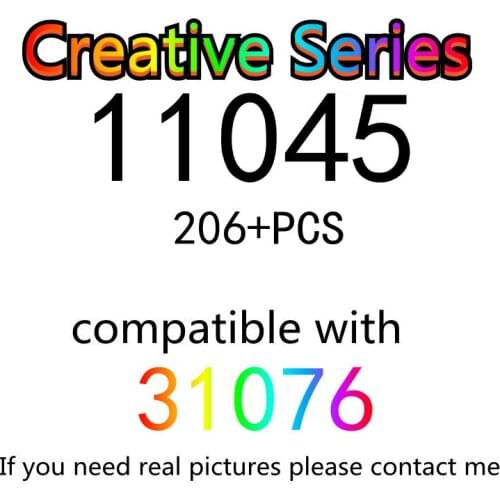 206PCS 11045 Building Block Toy Creative Series 31076 Assembled Building Block Childrens Toy Gifts