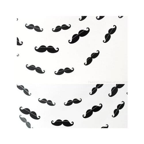 5 pcs/ Set Wedding Banner Black Photo Booth Props 2m tiny paper Mustache Party Banner. Garland. Party Props