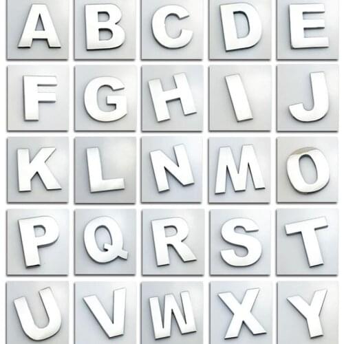 1Pcs car Sticker styling originality 3D A to Z and 0 to 9 Number Digital English Letter Auto Word Badge Logo Auto Metal Sticker