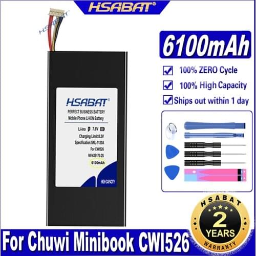 HSABAT NV-635170-2S 4500mAh 8 Lines+Plug Battery for Chuwi Minibook CWI526 Tablet PC Batteries