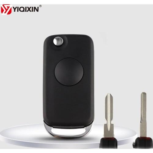 YIQIXIN 1 Button Remote Case For Mercedes Benz W168 W124 W202 W210 W211 W203 SLK A C E Remote Car Key Shell Folding Uncut Blade