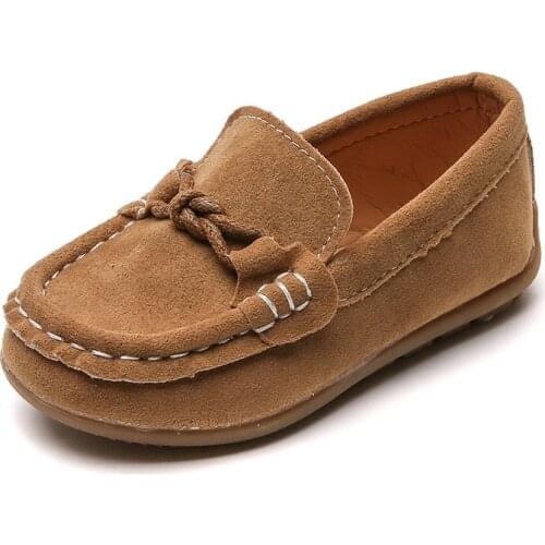 Kids Casual Shoes for Girls Boys 2021 New Kids British Wind Beanie Shoes One-foot Shallow Mouth Low-top Soft-soled Breathable