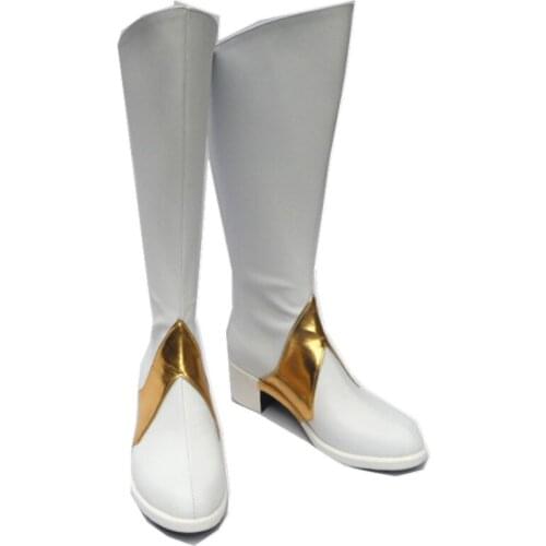 Anime Code Geass Zero White Long Cosplay Shoes Boots