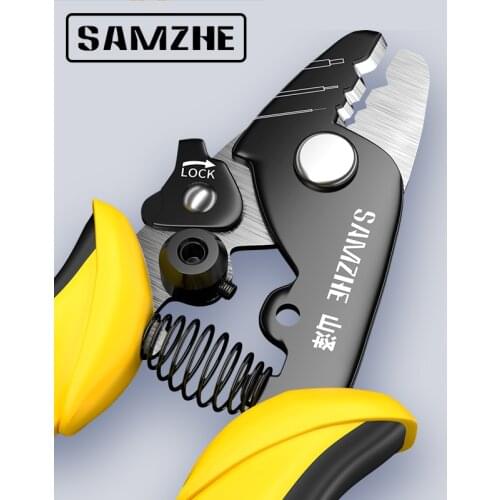 SAMZHE Miller clamp Fiber stripping pliers Tri-Hole Fiber Optic Stripper Miller Wire stripper