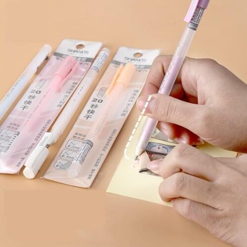 SHANDS Candy Color Glue Pens 20s Fast Dry Macaron Creative Student Stationery Dispensing ручки Hand Account DIY Material Supplie