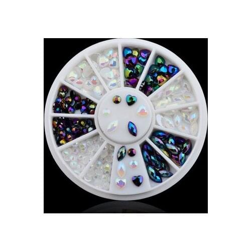 Hot!! mix jelly AB color flat back Nail Art Rhinestons,diy Decorations Non HotFix stone