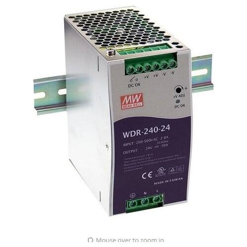 Meanwell power supply WDR-240- 24v, 48vv 240W Single Output Industrial DIN RAIL Power Supply