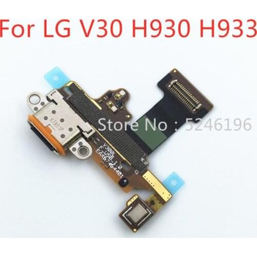 1pcs Micro USB PCB Charging Charger Dock Port mini Connector Flex Cable For LG V30 H930 H933 Repair parts
