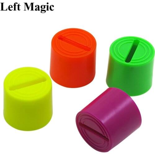 Incredible Coin Vanisher Bank Magic Tricks Coin Disappearing Penetration Magic Tube Props Children Puzzle Toy Illusions Mental