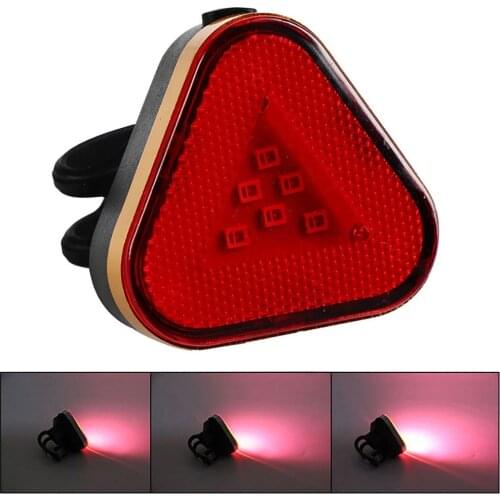 NEW USB Rechargeable Bicycle Bike Cycling Safety Warning Light Red LED Tail Lamp