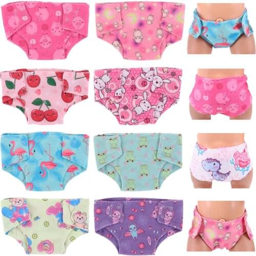 Doll Clothes Pepa Pig George Cartoon Panties&Underwears For 18 Inch American Doll&43Cm Born Doll For Generation Baby Girl`s Toy