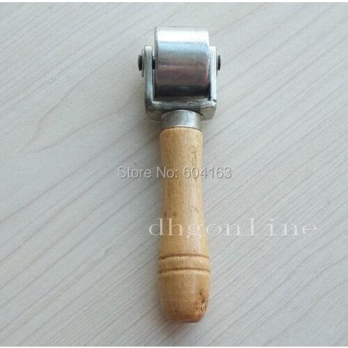 One Roller Glue Edge Crease handmade 4 Leather DIY leathercraft guy tool Trumpet 2.5CM 1"