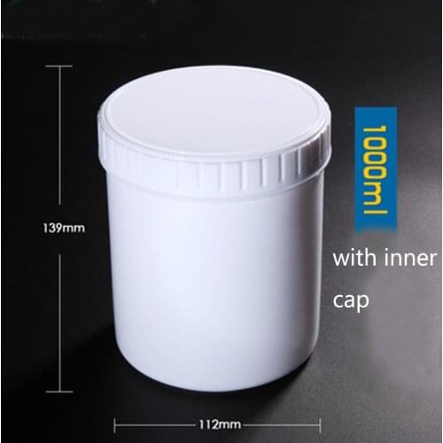 2 pieces/pack Plastic Wild-mouth Bottle with inner cap Paint ink Can Laboratory HDPE Plastic Bottle
