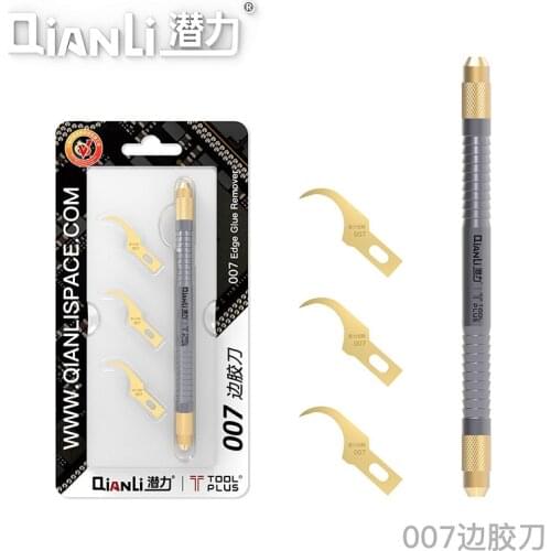 QianLi ToolPlus 007 Multi-Function Ceramic Knife blades set one handle and 3 pcs blade Mobile Phone chip Motherboard Repair