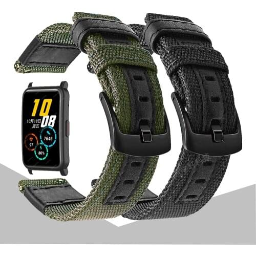 Nylon Strap For Huawei HONOR Watch ES Smartwatch Wrist Band Bracelet Replace Watchband Men women Correa Belt for Honor ES
