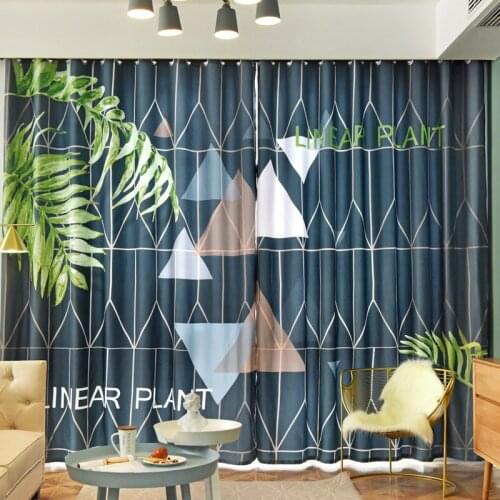 Blue Curtains For Living Room шторы для гостиной шторы для спальни Rideau Bedroom Blackout Home Decor Decoration Morden