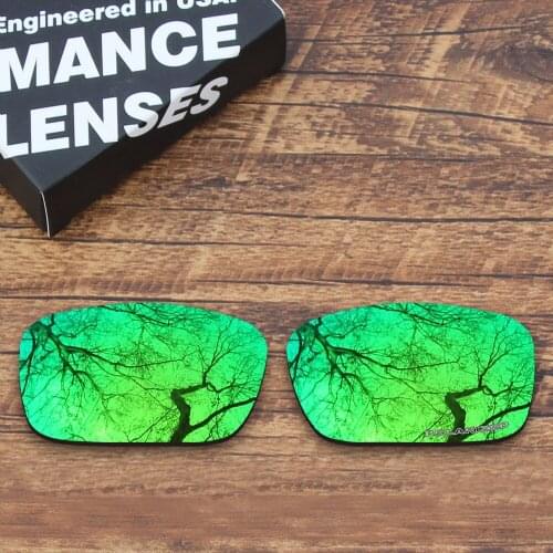 ToughAsNails Resist Seawater Corrosion Polarized Replacement Lenses for Oakley Drop Point Sunglasses Green Mirrored