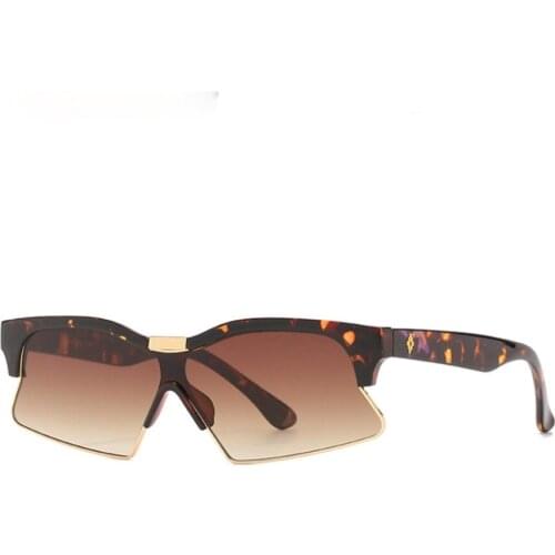 Fashion Small Sqruare Luxury Retro Sunglasses For Women Men Frame UV400 Irregular Rectangle Sun Glasses Concave