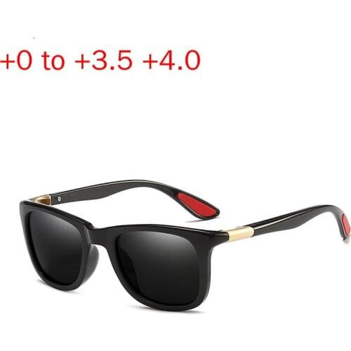 SPH 1.0 1.5 3.0 3.5 Bifocal Reading Sun Glasses Women Men Presbyopia Eyeglasses Classic Square Sunglasses with Diopters NX