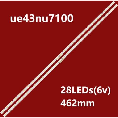 10pcs LED backlight strip for Samsung 43NU7100 UN43NU7100G UN43NU7100 UE43NU7100 UE43NU7120 UE43NU7170 UN43RU7400 BN61-15482A