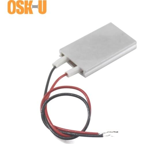 2PCS Thermostat PTC Heating Element 35x20x5mm 24V Aluminium Cover 70/140 Degree Constant Temperature Electric Heater Plate