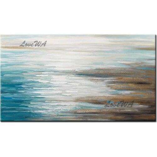 High Quality Light Color Unframed Canvas Oil Painting 100% Hand-painted Wall Pictures Large Abstract Paintings Art Showpiece