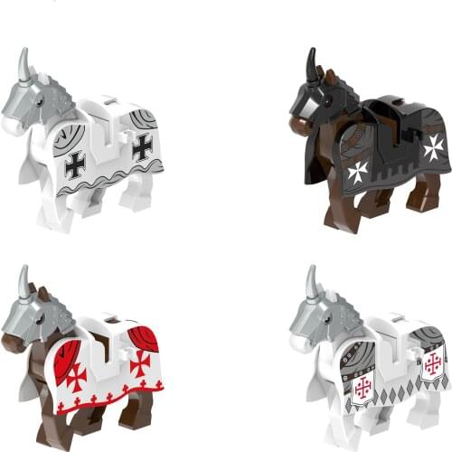 X0317 Single Sell XINH Medieval Teutonic Knights Hospital knights charger Order Building Block Accessories Toys For Kid