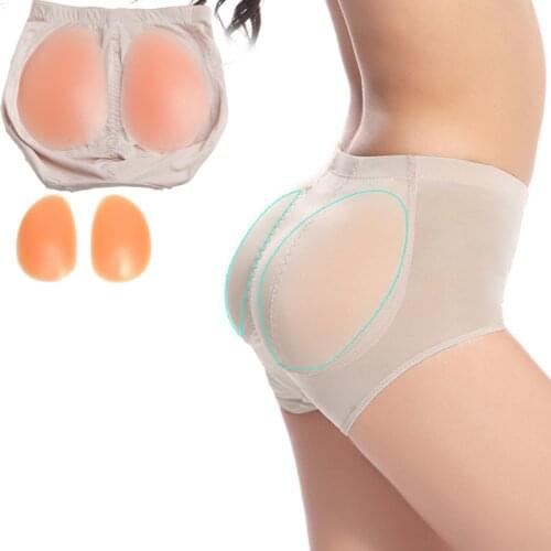 Women Bodyshaper Panties Silicone Hip and Raises Butt Pads Push up Briefs Big Ass Bum Lifter Sexy Buttocks Lingerie Shapewear