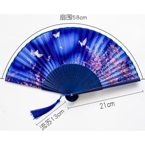 1pcs Chinese style classical folding fan dance performance decoration bamboo fan wedding birthday party holiday gift