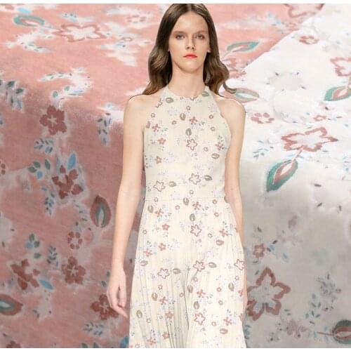 114cm wide burnout silk fabric meter perspective cheongsam dress silk fabric yarn-dyed rayon fabric wholesale silk cloth