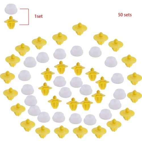 50Pcs/Set Plastic Car Door Moulding Wheel Arch Trim Clips Fit For Land Rover Discovery 3 4 Range Rover Sport Freelander 1 2