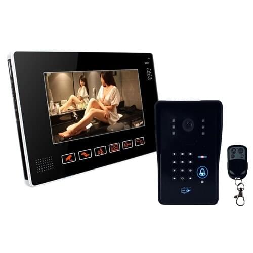 7 Inch Wired Password ID Card Access Control Video Door Phone Intercom System