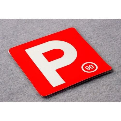 Car Styling Vinyl Warning Parking Funny P New Driver Safety Auto Window Body Tail Sticker Decals 10cm
