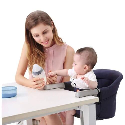 Baby Dining Chair Infant Feeding Highchair Foldable Chair Tableside Dining Chair For Travel Safety Dinning Hook-on Chair