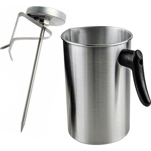 DIY Melting Pouring Pot Thermometer Probe Cup Jug Pitcher Kit for Wax Lipstick Candle Soap Making