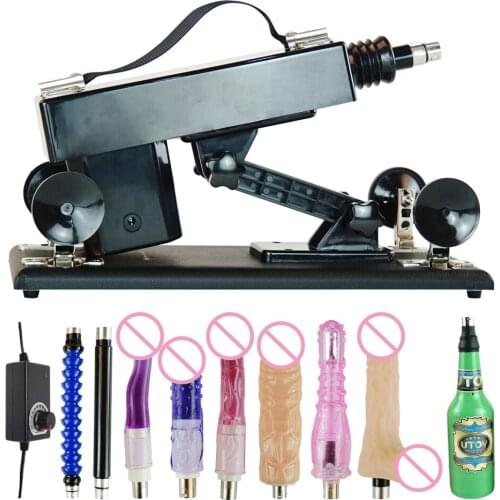 Fredorch Free 6 Dildos Unisex Masturbation Sex Machine Automatic Thrusting Machine Vibrator Attachment for Man and Women