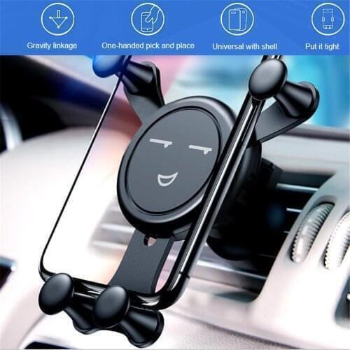 Car Phone Holder Gravity Air Vent Mount Cell Smartphone Holder For iPhone XR Samsung Huawei In Car Mobile Phone Holder Stand GPS