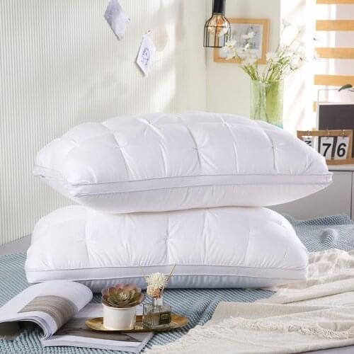 Skin-friendly Cotton Washable Feather Velvet Pillow Neck Pillow Hotel Hotel Single Double Pillow Home Bedding Throw Pillows