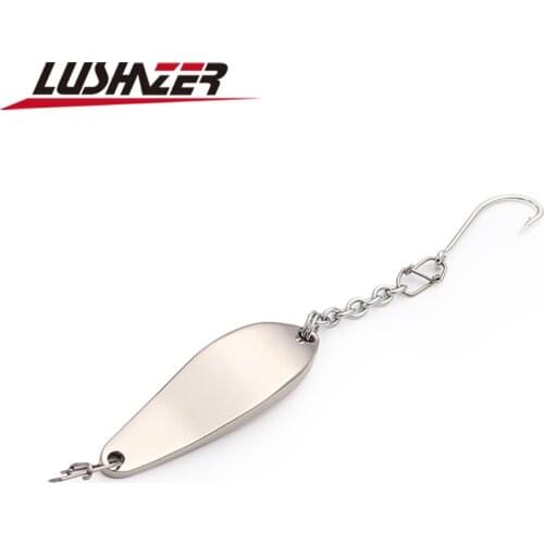 LUSHAZER Ice fishing hooks 8g 12g metal jig lures spinner bait bass carp isca artificial fishing tackles leurre peche 508