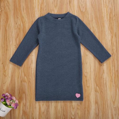 New 2020 Baby Girls Dress Wool Knit Crochet Dress Spring Autumn Winter Cute Dress Newborn Clothing Long Sleeve Infant Dresses