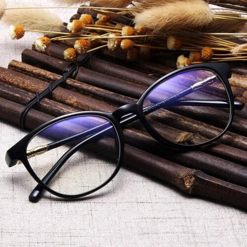 New Cat Eye Glasses Frame Vintage Optical Eyeglasses Women Brand Designer Transparent Eyewear Myopia Clear Lens Spectacle