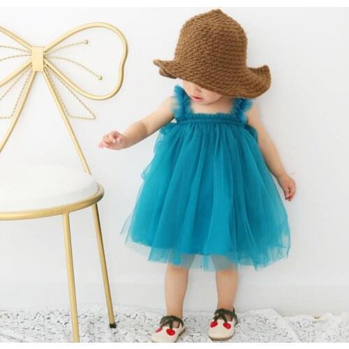 Baby girl dress Summer Childrens baby girl clothes sleeveless Suspender dress childrens clothing bebe for 0-3 Years Old