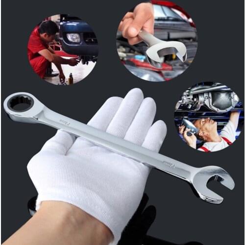 7mm Adjustable Clank Ratchet Wrench Spanner Tool Set Flexible Head Open End Wrench Keys With Ratchet Spanners Ring Mini Torque