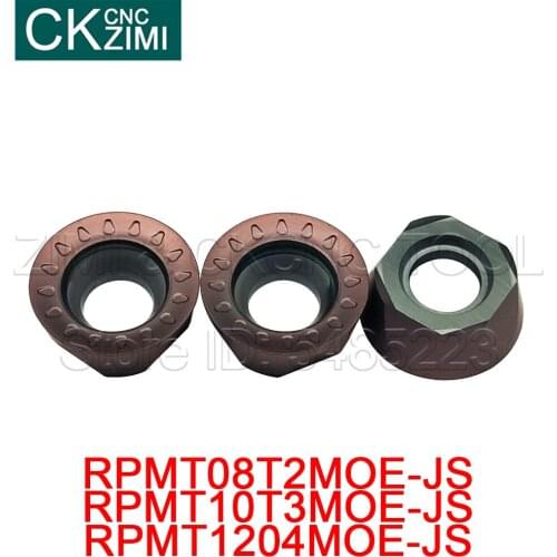 RPMT08T2MOE RPMT10T3MOE RPMT1204MOE JS Milling Cutter Carbide Insert High quality Lathe Milling Mill CNC Tools Replaces VP15TF