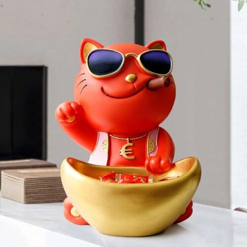 Lucky Cat Ornaments Store Reception Opening Gift Housewarming Gift Christmas Decorations Desk Decoration Home Decor