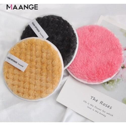 1PCS Lazy Pineapple Shape Puffs Double-sided Microfiber Suede Makeup Remover Puff Soft Friendly To Skin Fine Fiber Makeup Tools