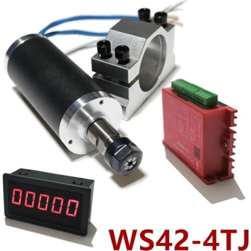 250W high speed brushless electric spindle Mini engraving machine spindle Tachometer Drilling motor Deburring motor
