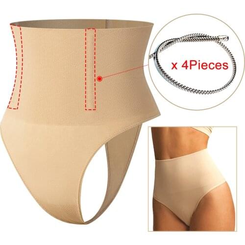 High Waist Tummy Control Panties Women Thong Panty Shaper Slimming Underwear Butt Lifter Belly Shaping Cincher Brief Body Shaper