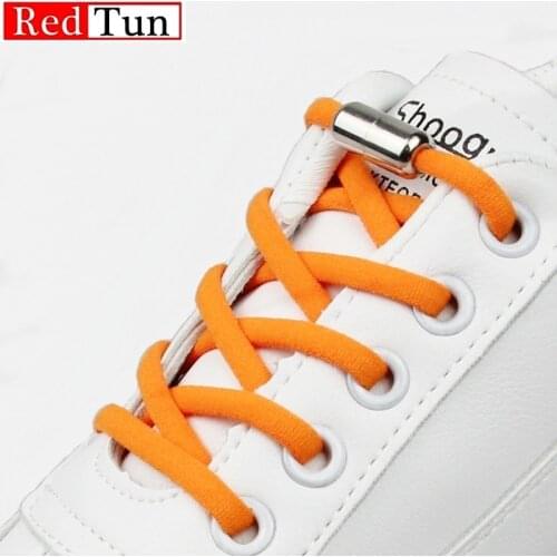 1Pair Elastic No Tie Shoelaces Semicircle For Kids and Adult Sneakers Shoelace Quick Lazy Metal Lock Laces Shoe Strings